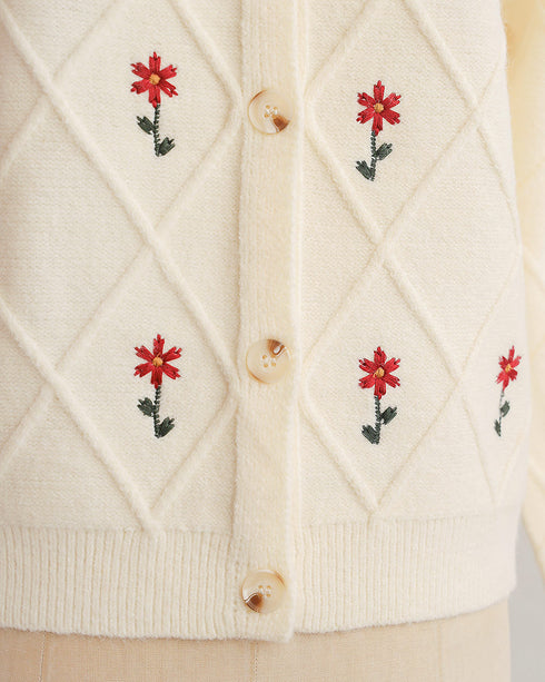 Common Variety Embroidered Cardigan